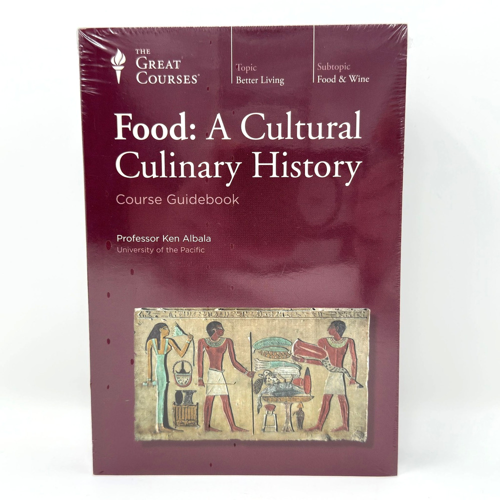 The Great Courses Food A Cultural Culinary History DVD Set Guidebook Sealed